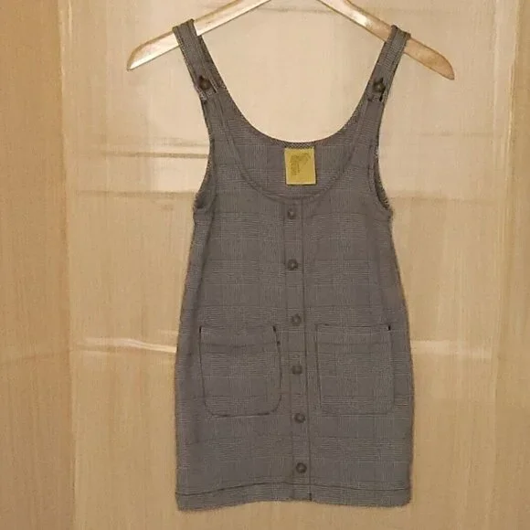 Thereabouts Girls Black White Houndstooth Knit Dress 7 - Picture 1 of 5